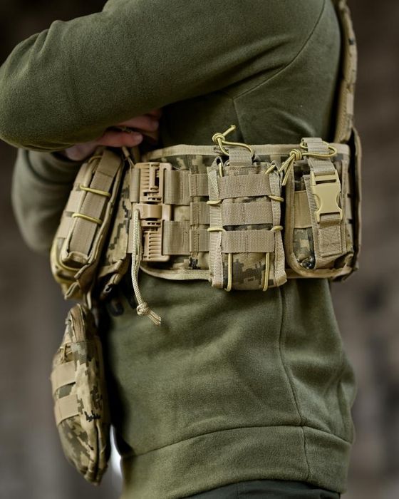 Піксель плитоноска з підсумками Sword Limit з напашником швидкий скид