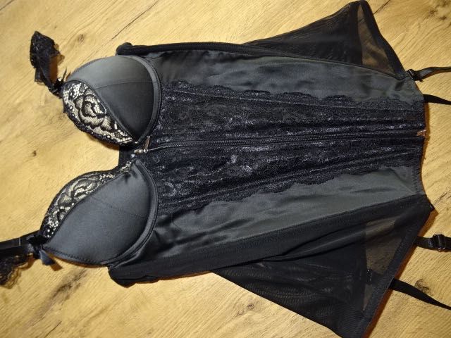 Lovehoney piękny gorset na zamek nowy S