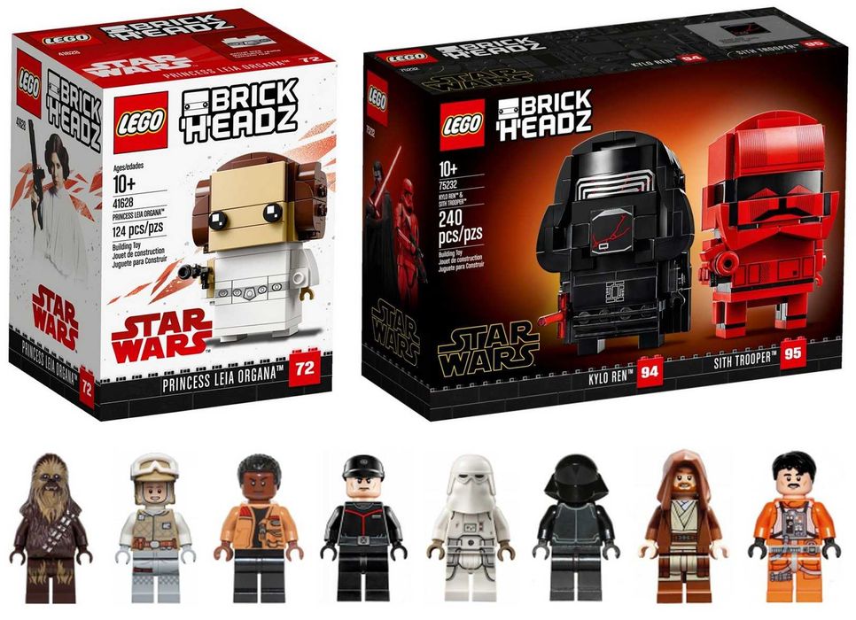 LEGO BrickHeadz Star Wars 41628 i 75232 + gratis 8 minifigurek