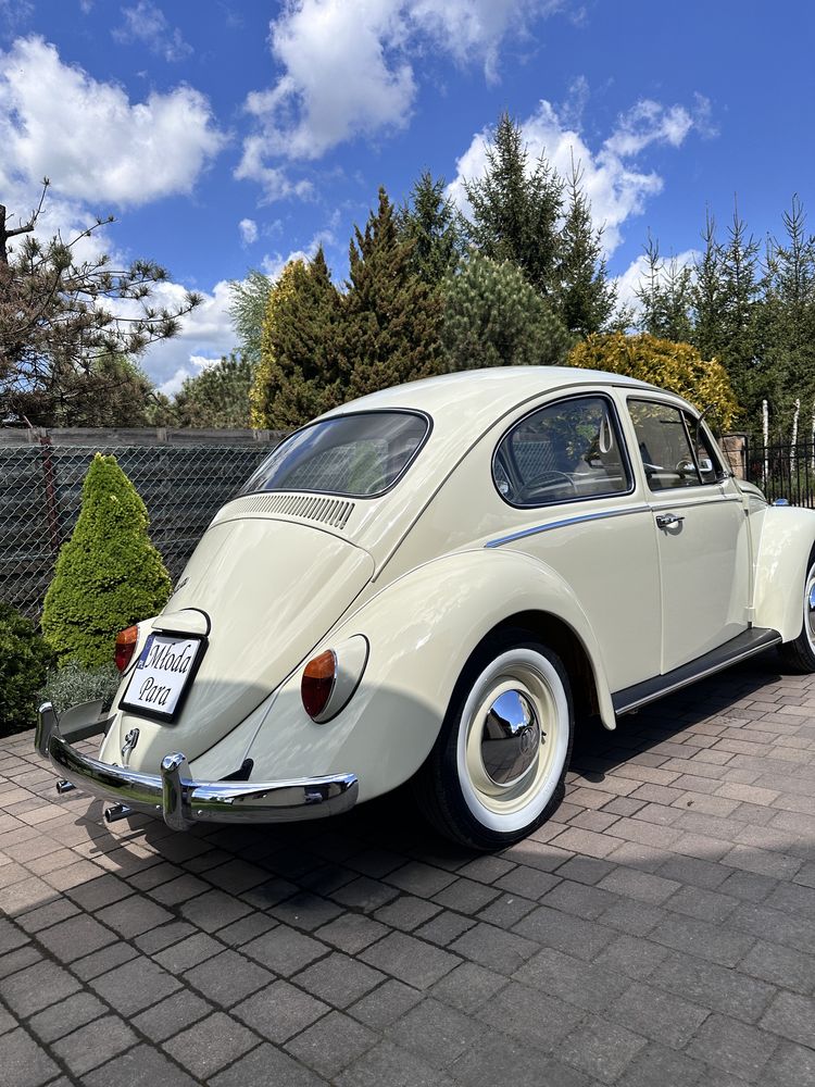 Garbus do ślubu klasyk boho Vw garbus wynajem vintage retro piekny