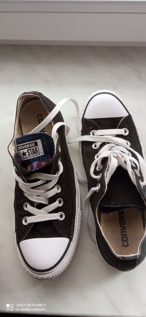 Czarne trampki Converse r. 37.5