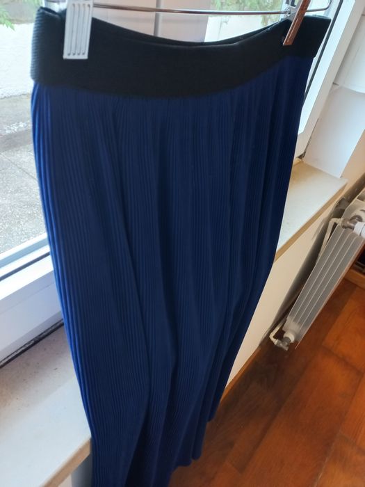 Pantalon plissado Zara Azulão