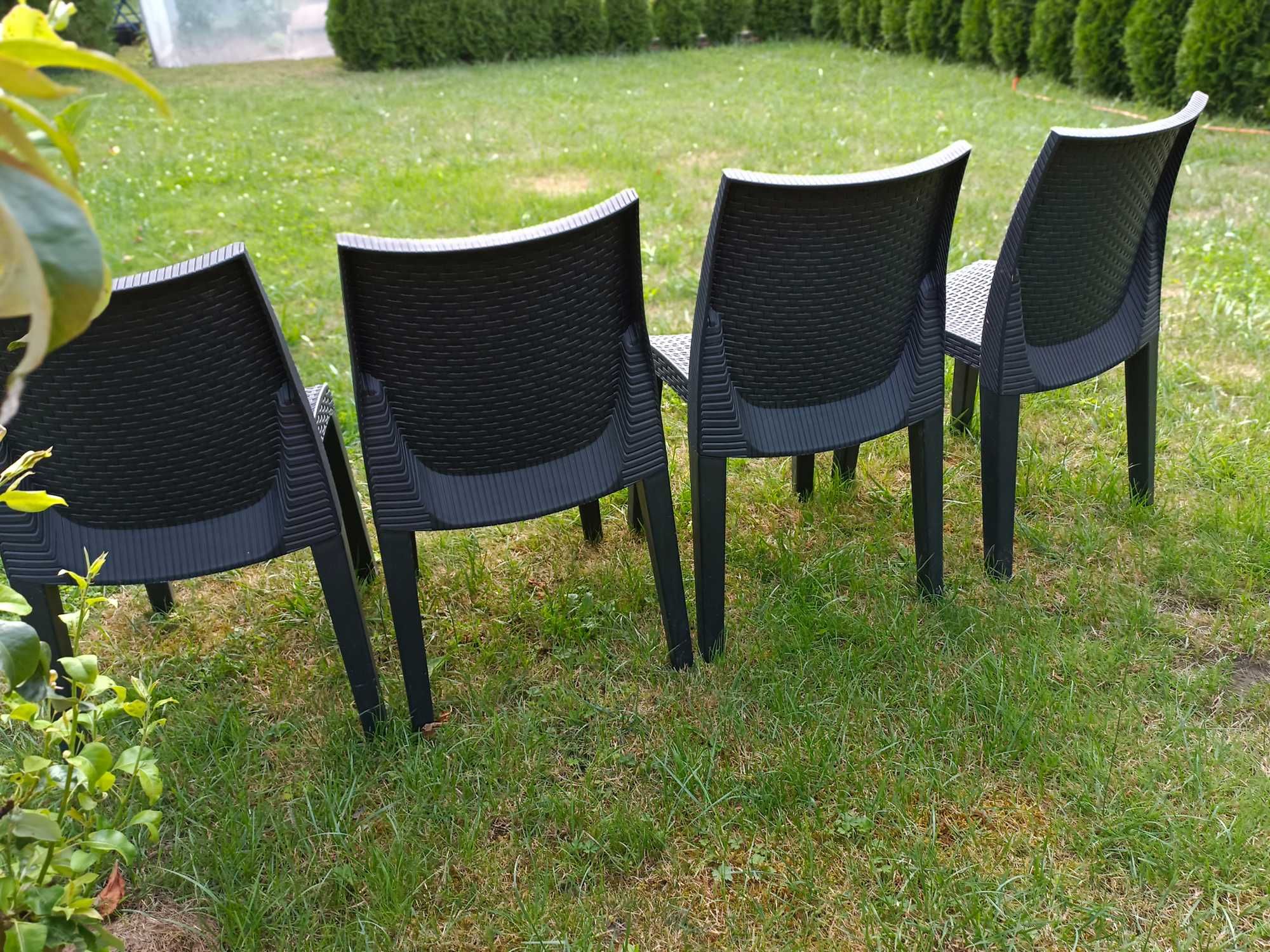 Krzesła ogrodowe a'la technoratanowe