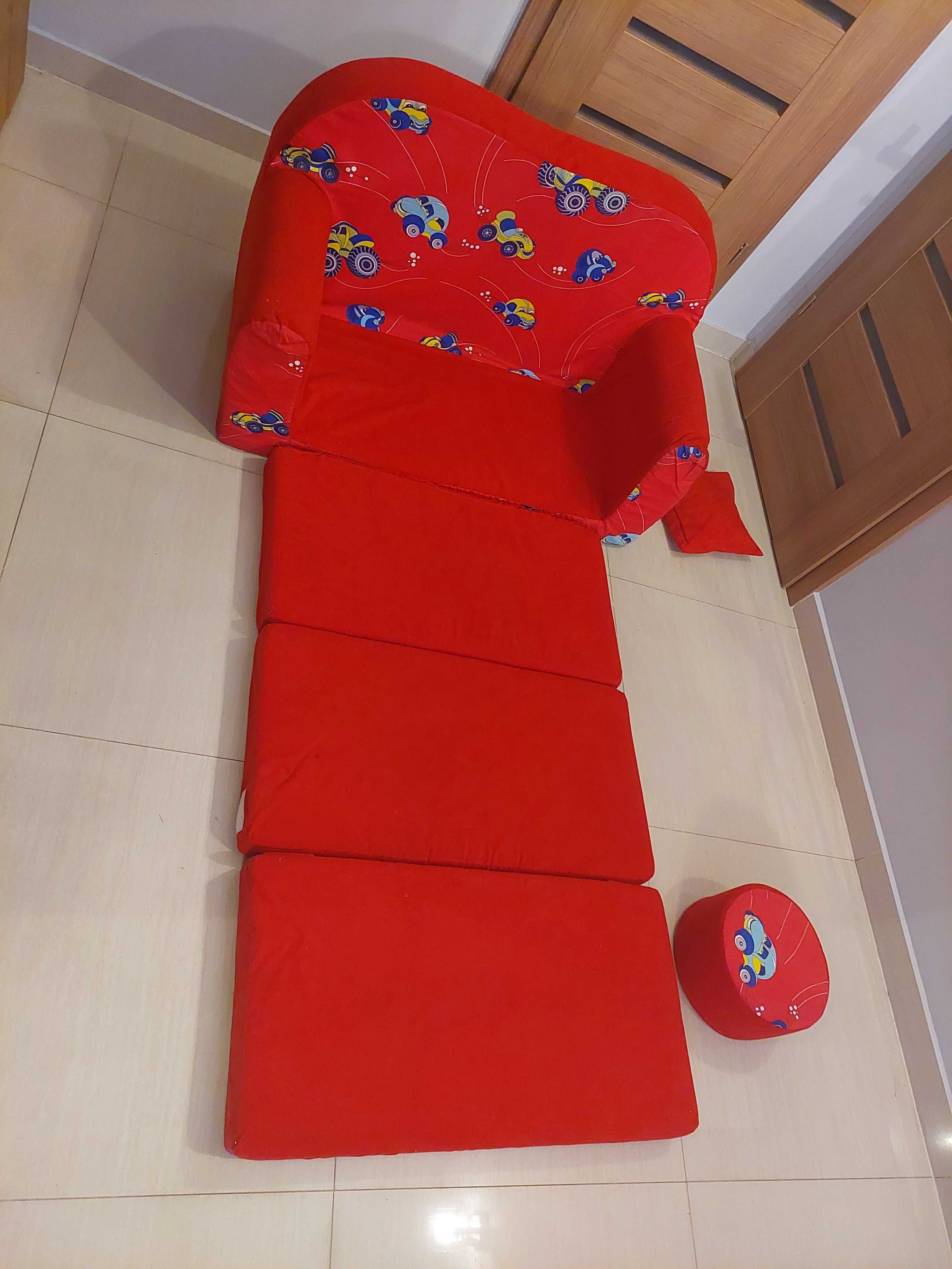 Sofa dziecięca piankowa rozkładana 160x70