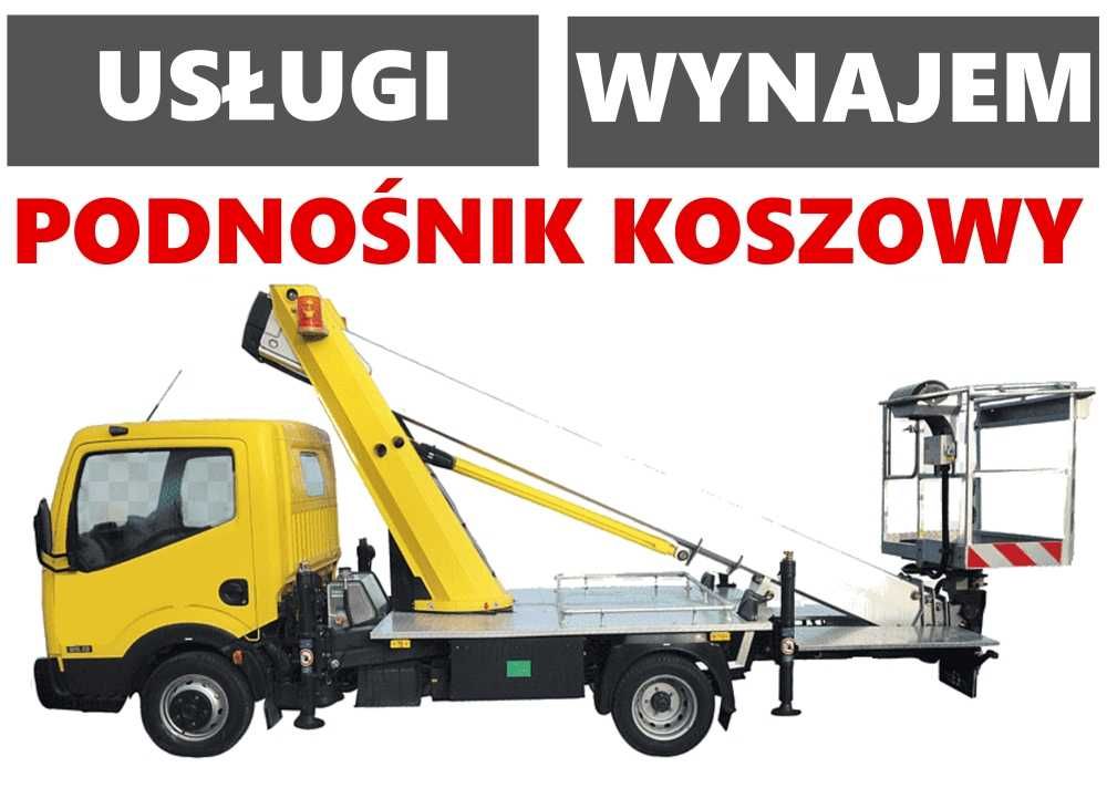 Wynajem podnośnika koszowego 23 m zwyżka usługi podnośnik koszowy