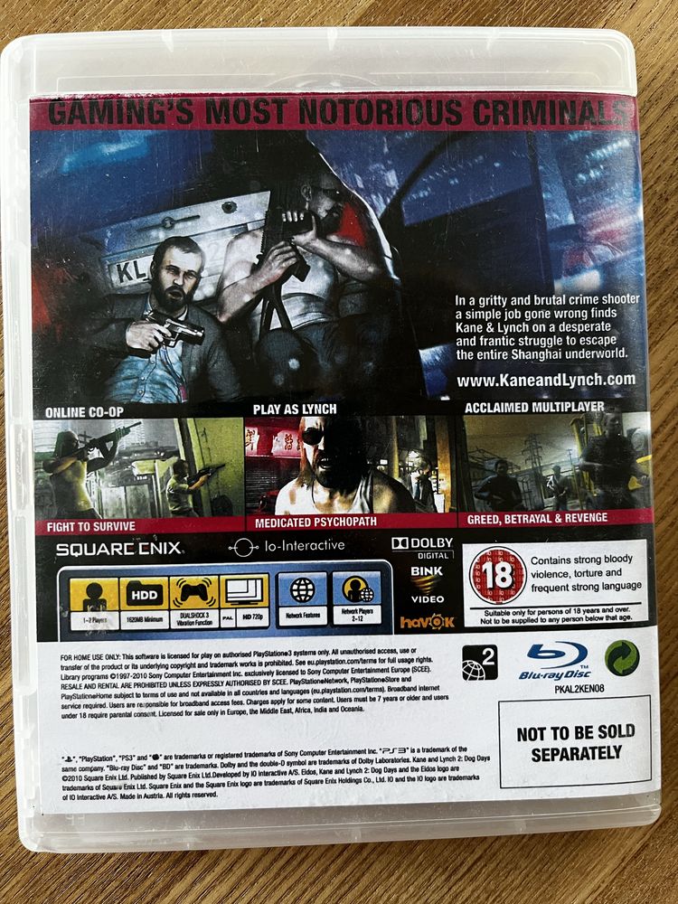 Kane lynch 2 dog days ps3