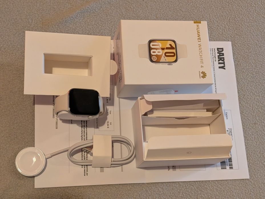 Huawei Watch Fit 4 Branco, como Novo,c/ Fatura e Garantia até Out 2028