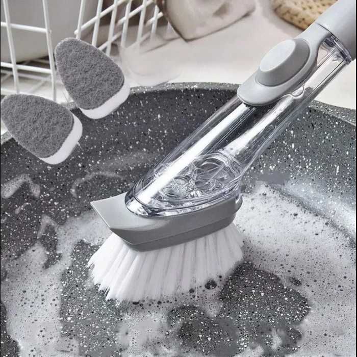 Щитка для миття посуду з дозатором миючого засобу