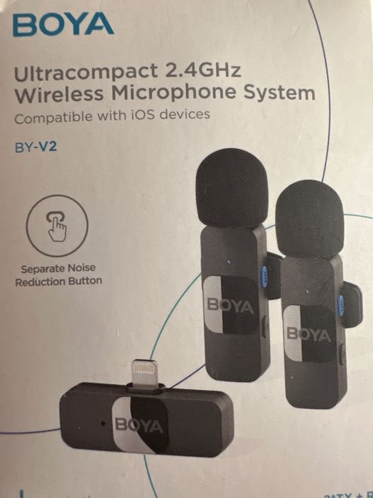 Microfone de Lapela BOYA- BY-V2 [Lightning]