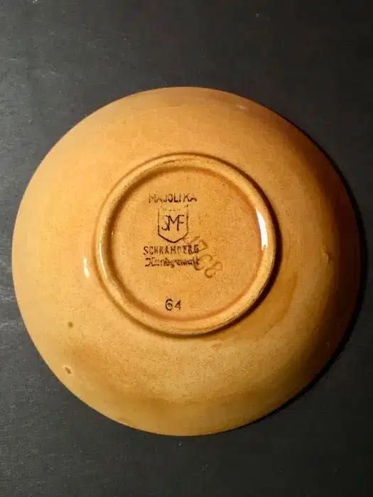 MAJÓLICA SMF Schramberg - 1a metade séc. XX - 12,3 x 3,3 cm/s