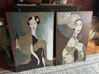 2 Quadros Novos mulheres