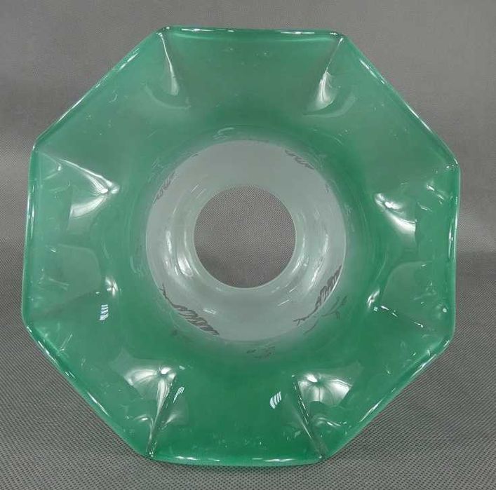 Zielony TULIPAN klosz LAMPA NAFTOWA 9,7 cm