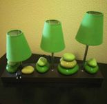 Candeeiro de mesa triplo