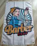 Obraz na ścianę baner reklamowy  barber fryzjer hotwheels