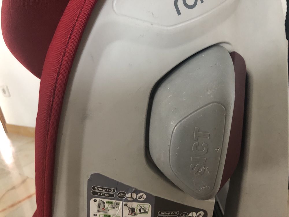 Cadeira auto BRITAX ROMER ADVANSAFIX II SICT vermelha grupo 2 e 3