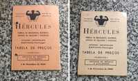 2 tabela de preços Hercules 1959 e 1960