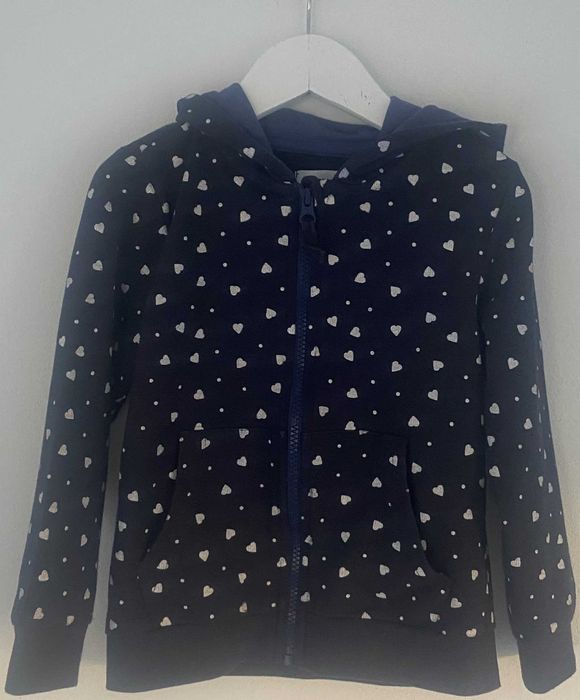 Sinsay rozpinana bluza z kapturem + podkoszulka Lupilu 116 cm 5-6 lat