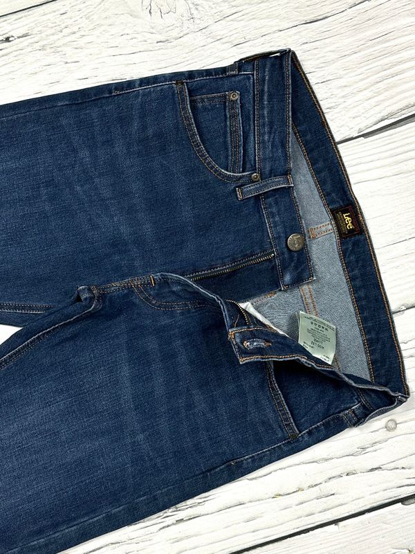 Lee Luke Jeansy Męskie Spodnie Slim Fit Logowane r. W30 L32