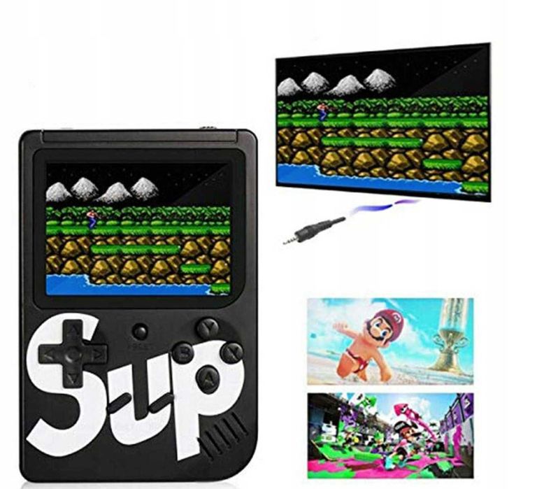 Mini konsola retro przenośna EKRAN 3.0 400 GIER SUP 1B1 KOLOR CZARNY