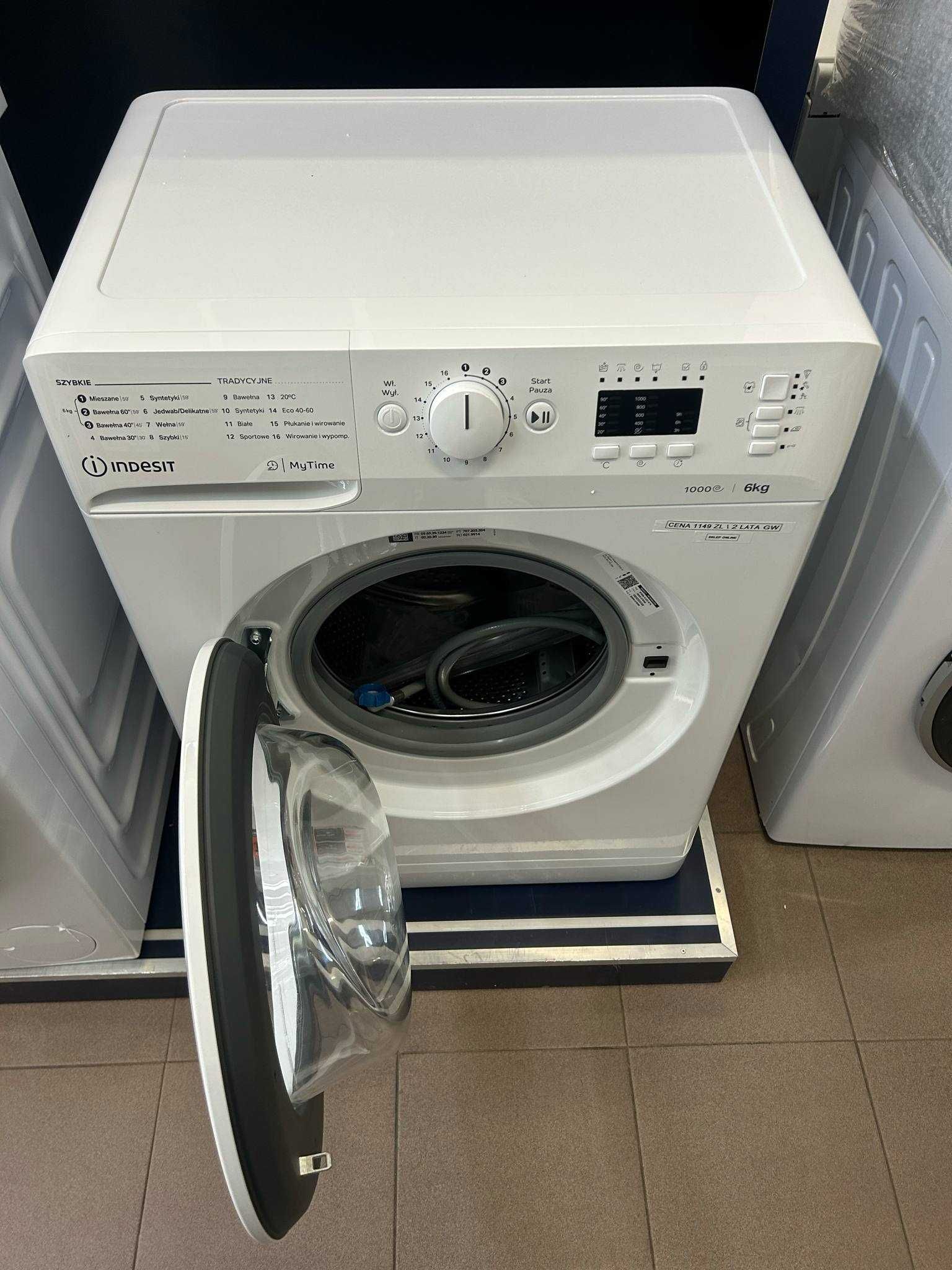 NOWA Pralka Indesit SLIM  42,5 cm głębokości  6 KG ZAŁADUNKU