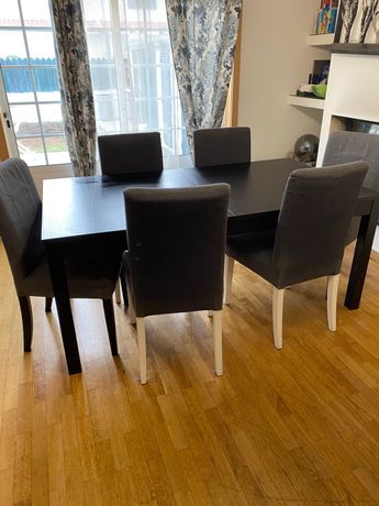 Mesa jantar com 6 cadeiras