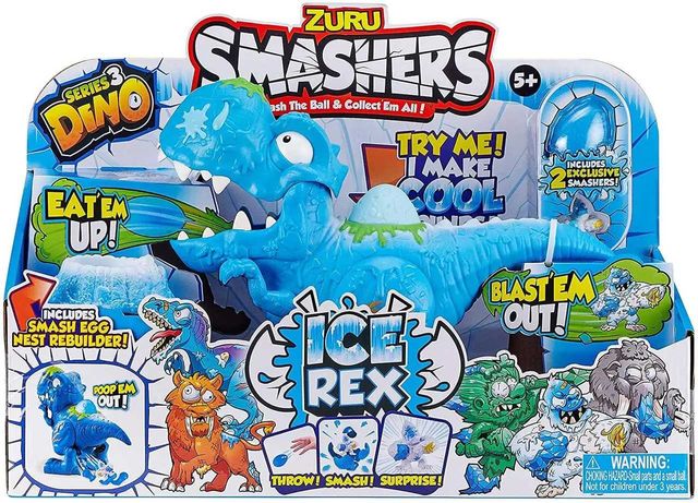 Игровой набор ZURU Smashers Dino Ice Age Ice Rex