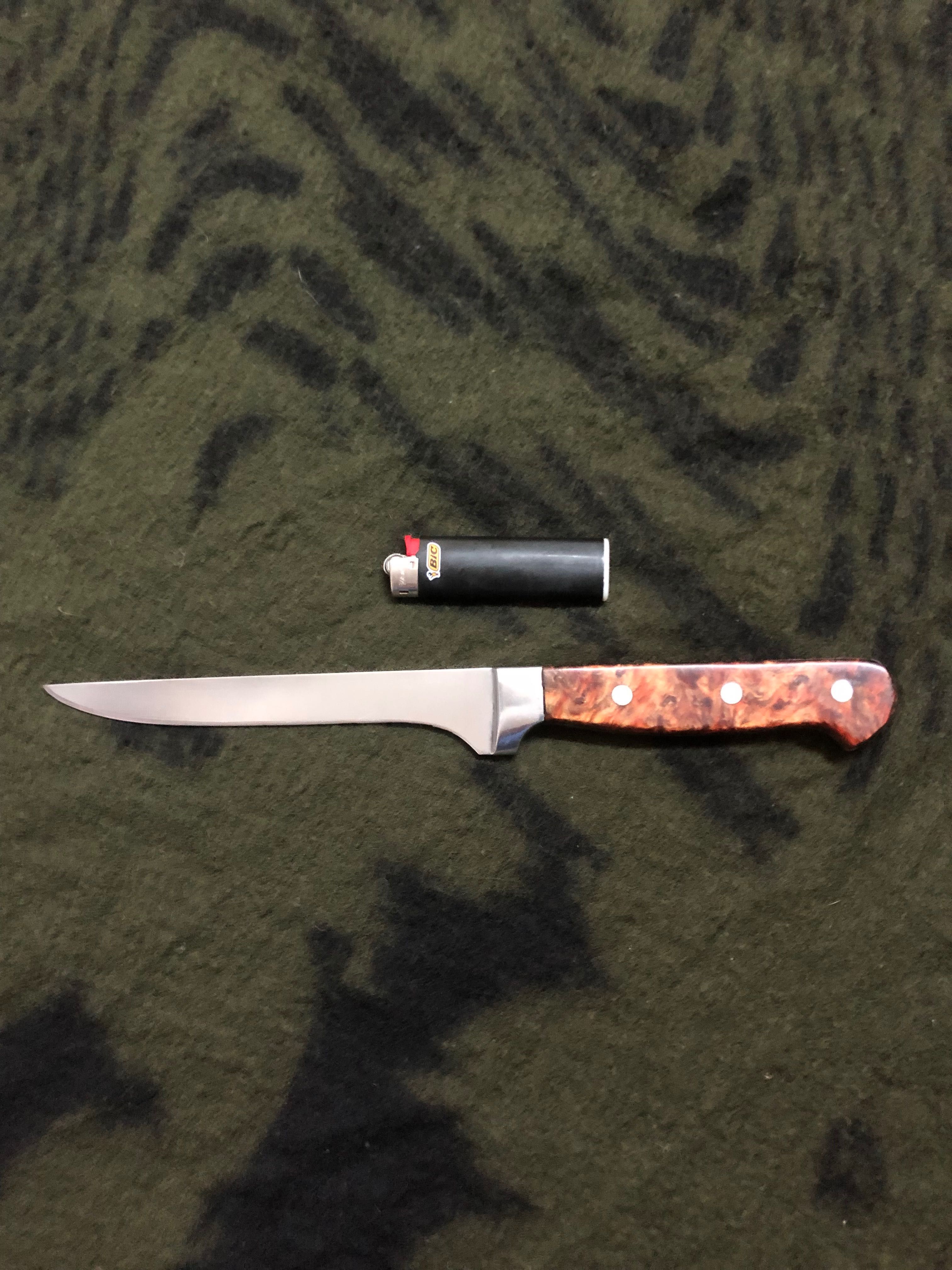 Обвалочный нож  Германия / Solingen 16 см лез. Нерж сталь