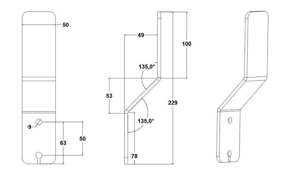 Wspornik zetka, ogranicznik mocowanie plandeki wywrotki