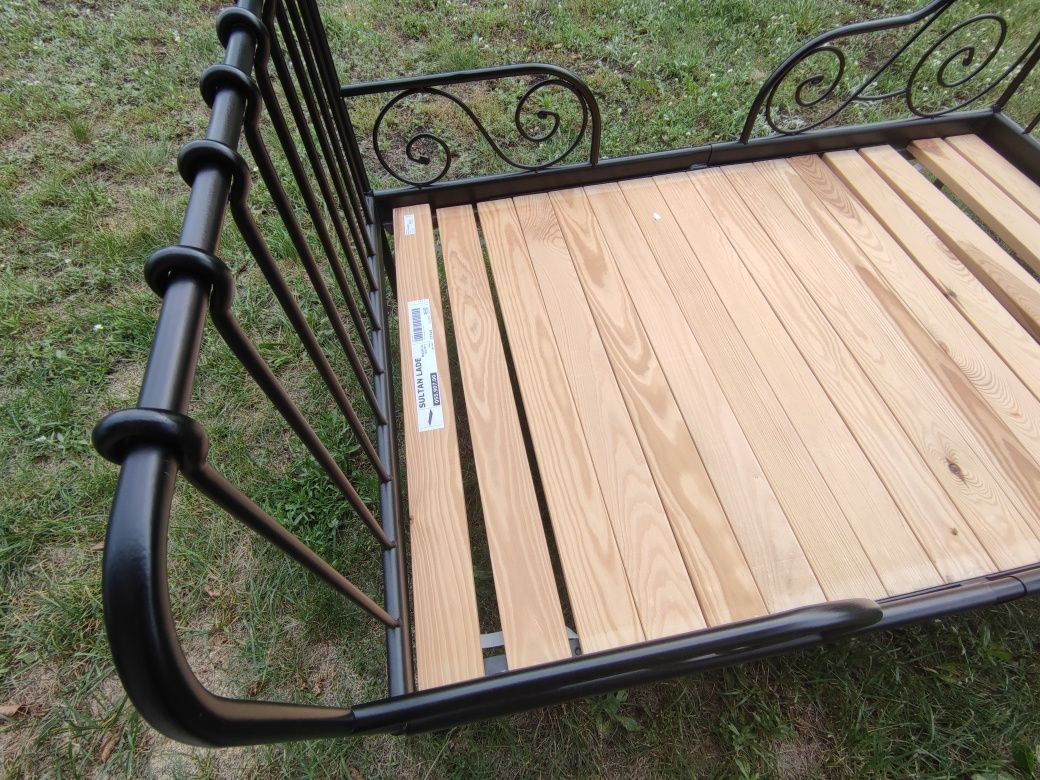 Łóżko Ikea metalowe 80x200 Minnen, rozsuwane