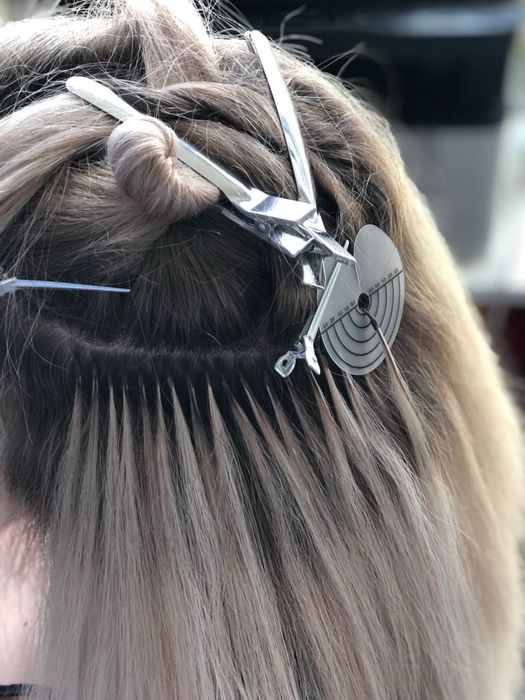 Нарощування волосся (Італійська гаряча техніка)