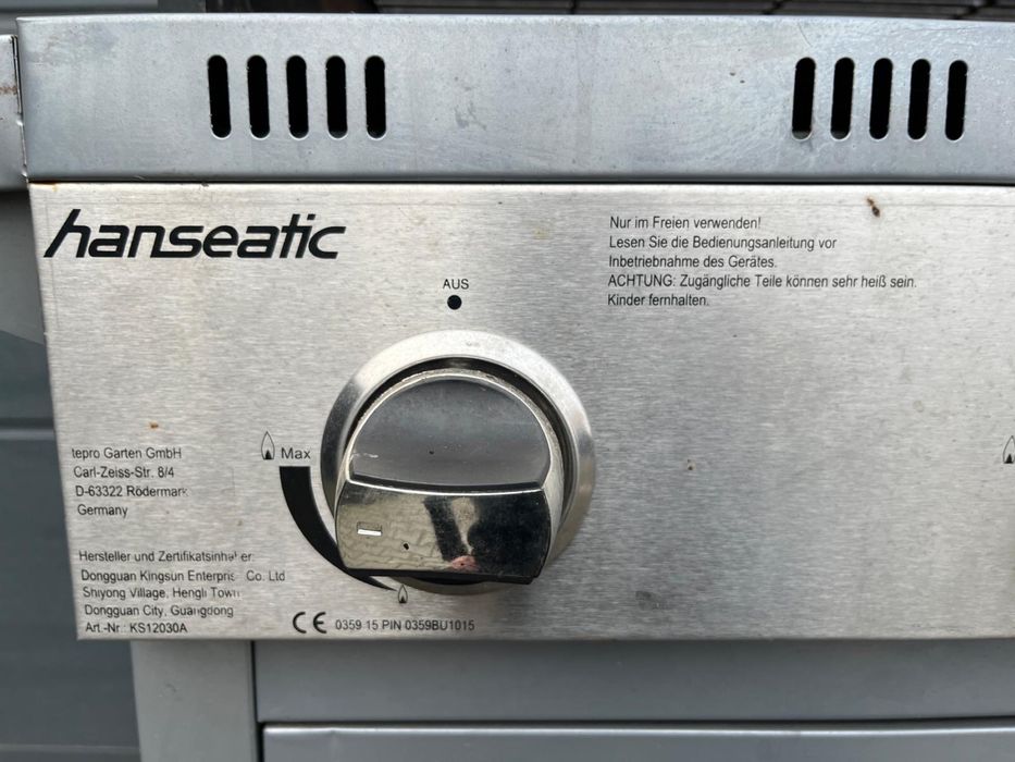 Gril grill gazowy hanseatic 3 palniki 9,7 KW