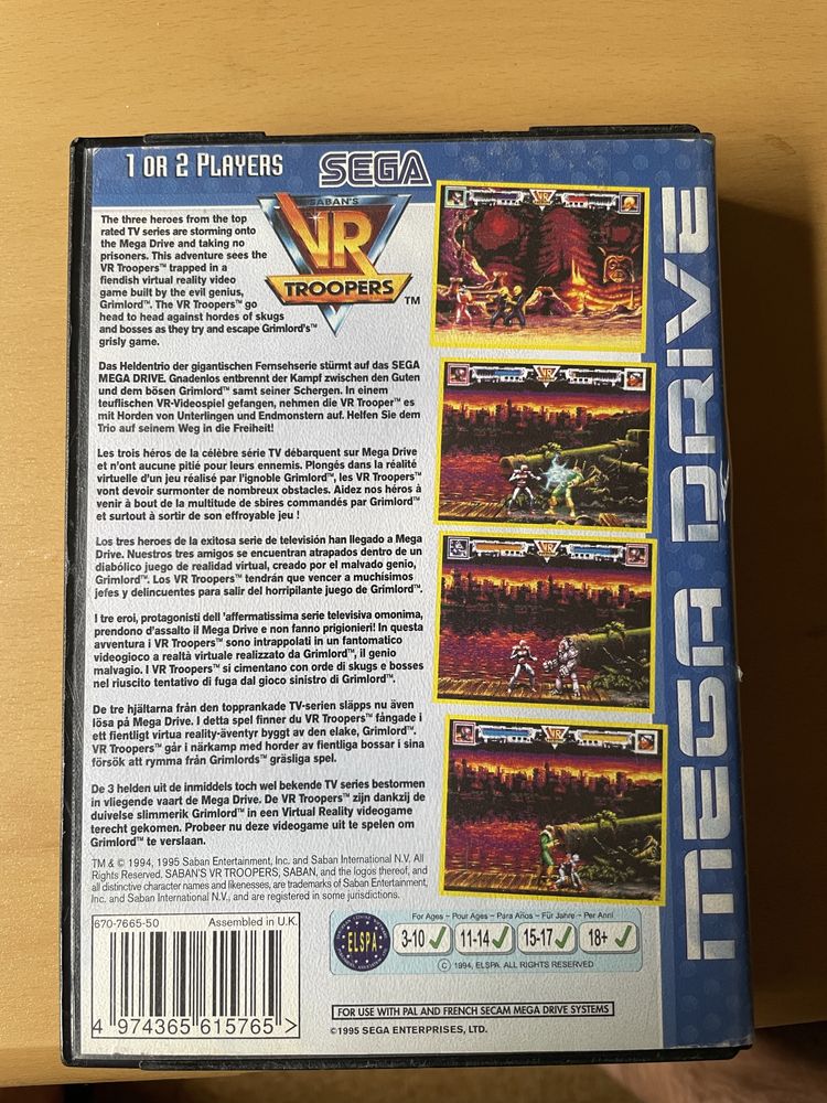 Jogo Mega Drive VR Troopers