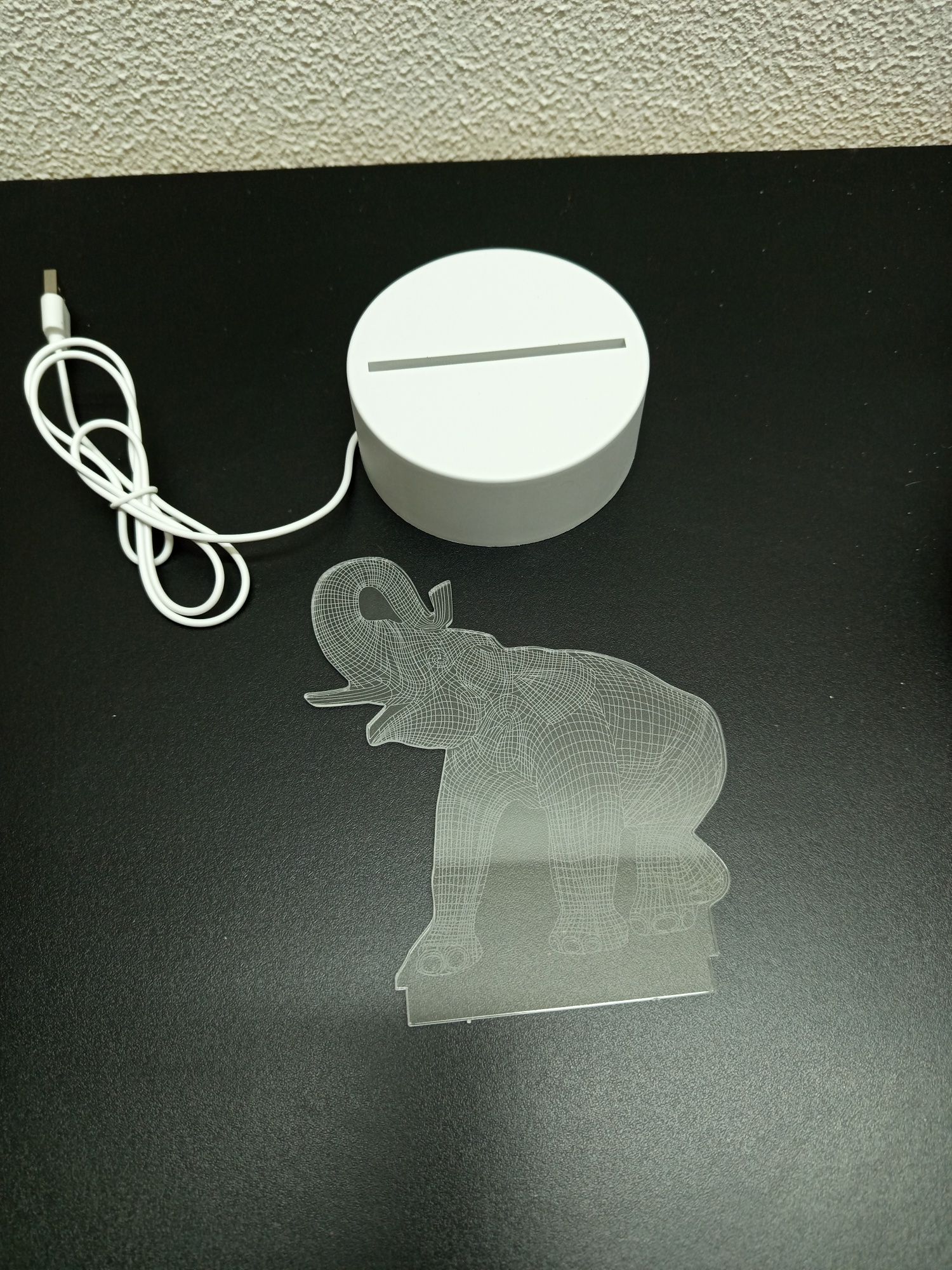Candeeiro 3D luz noturna.