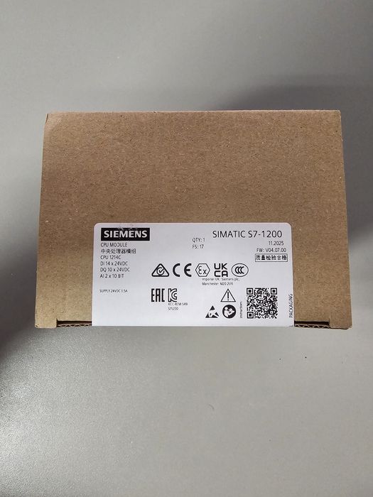 Sterownik PLC Siemens S7-1200, 1214C DC/DC/DC