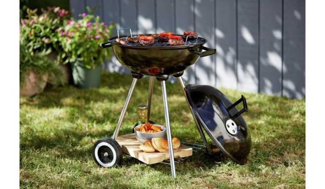 Grill Ogrodowy KETTLE 41cm + Pokrowiec + 3 Sztućce z UK