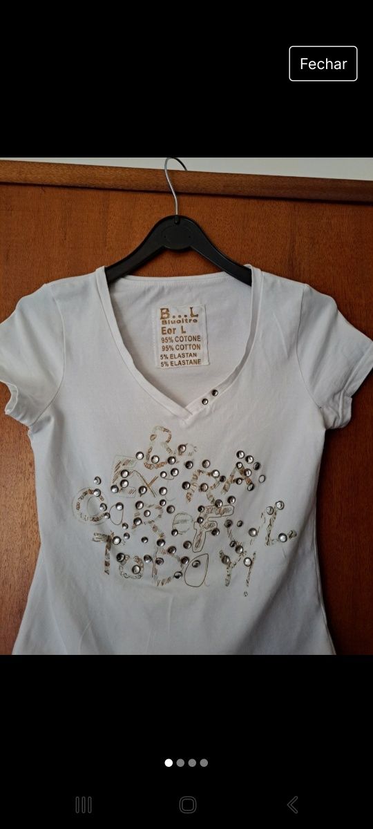 Camisola com brilhantes