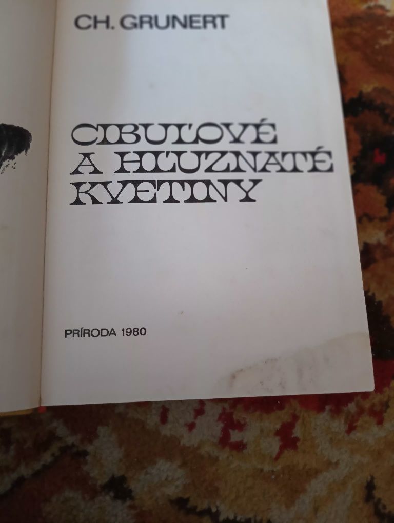 Album rośliny cebulowe po czesku