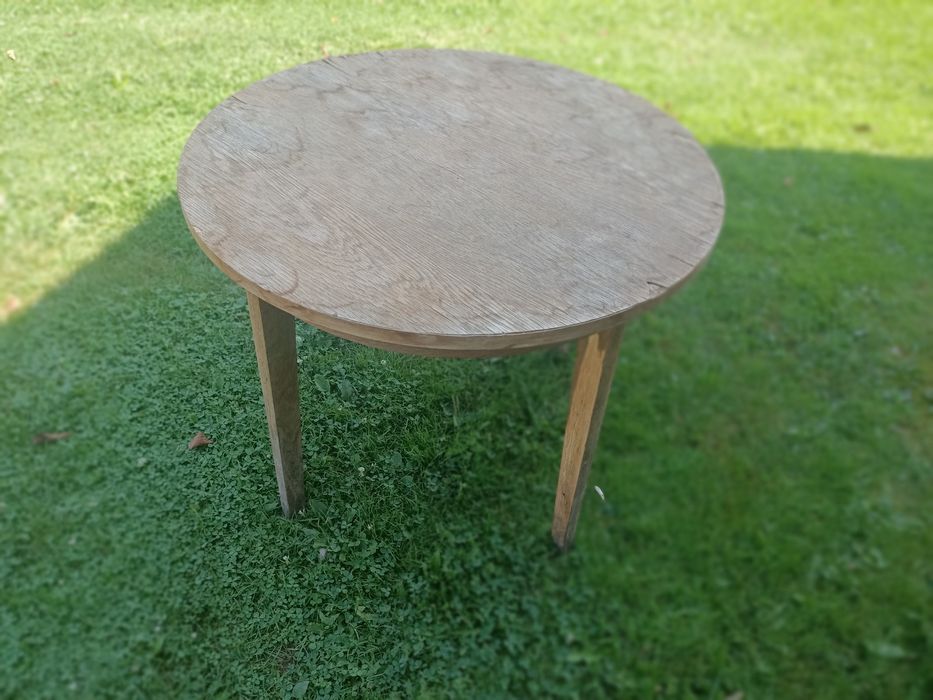 Stół okrągły z prl