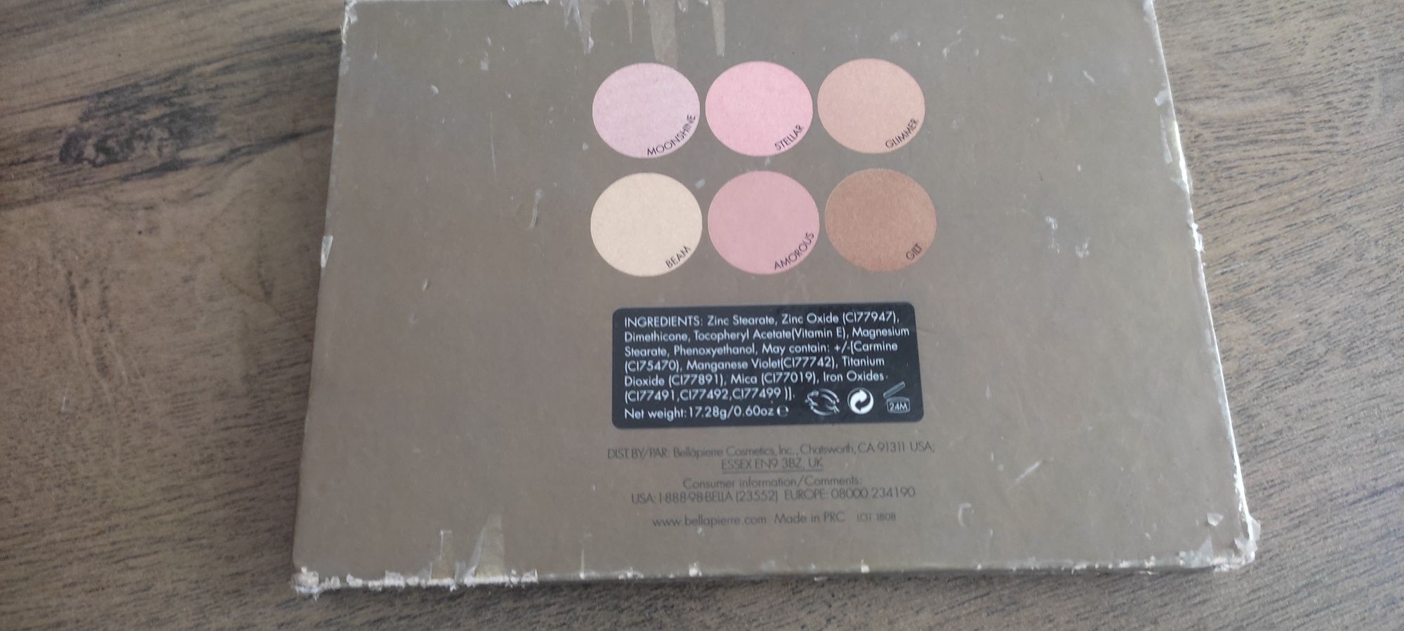 Bellapierre cosmetics glowing palette paletka do makijażu