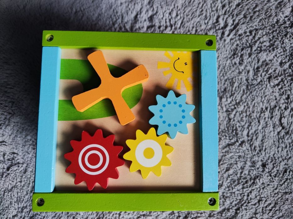 Kostka drewniana edukacyjna sorter zabawka dla dziecka