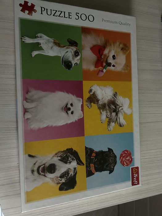 Nowe puzzle trefl 500 urocze psiaki