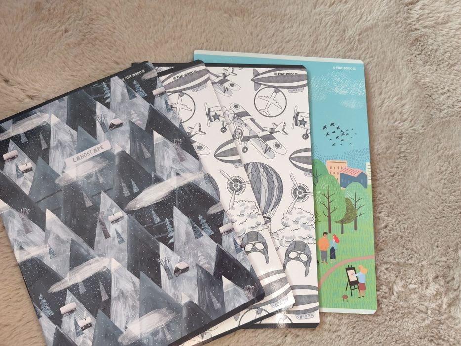 4x zeszyt A4 w trzy linie 32k