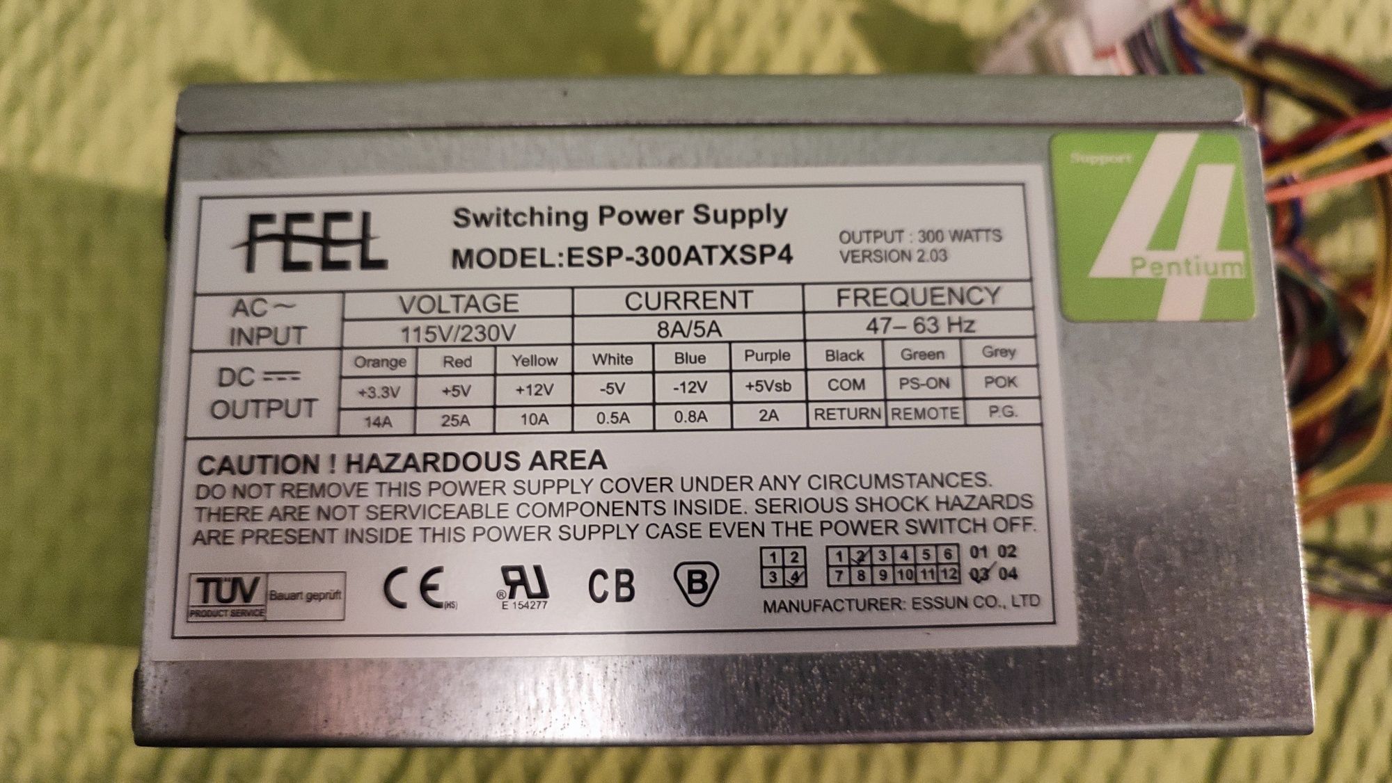 Zasilacz 300W FEEL ESP-300ATXSP4