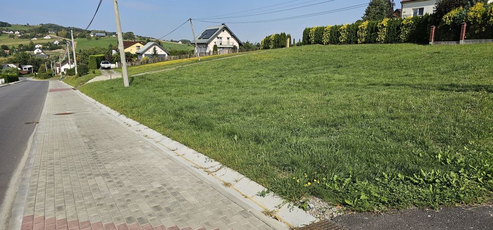 Działka budowlana 10.5 ara Bysra k.Gorlic