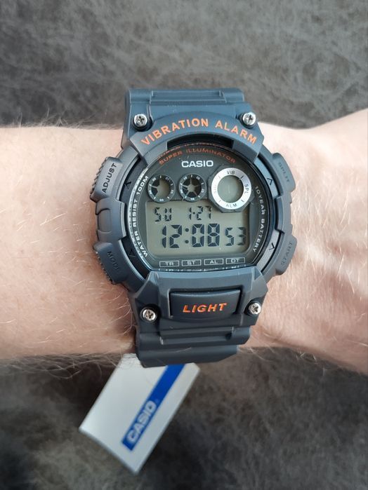 Годинник  Casio W-735H Оригінал Гарантія Вібросигнал Касио