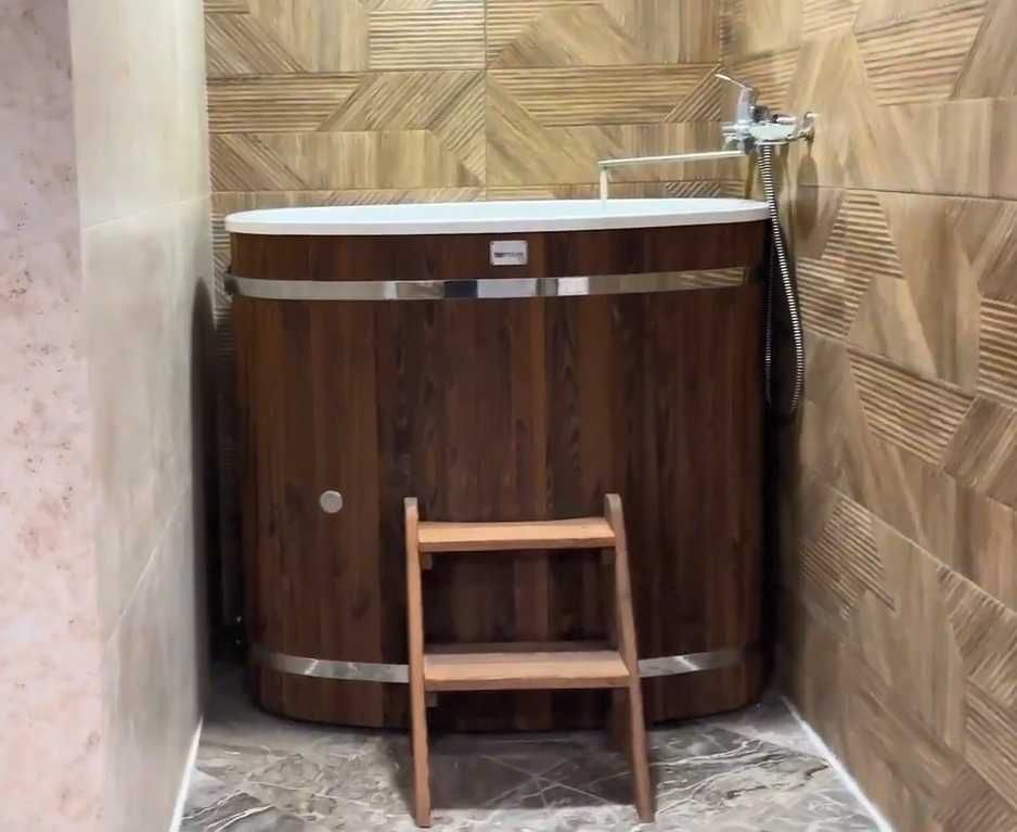 Balia ogrodowa dla 1-2 osób z piecem i bez podgrzewania Jacuzzi beczka