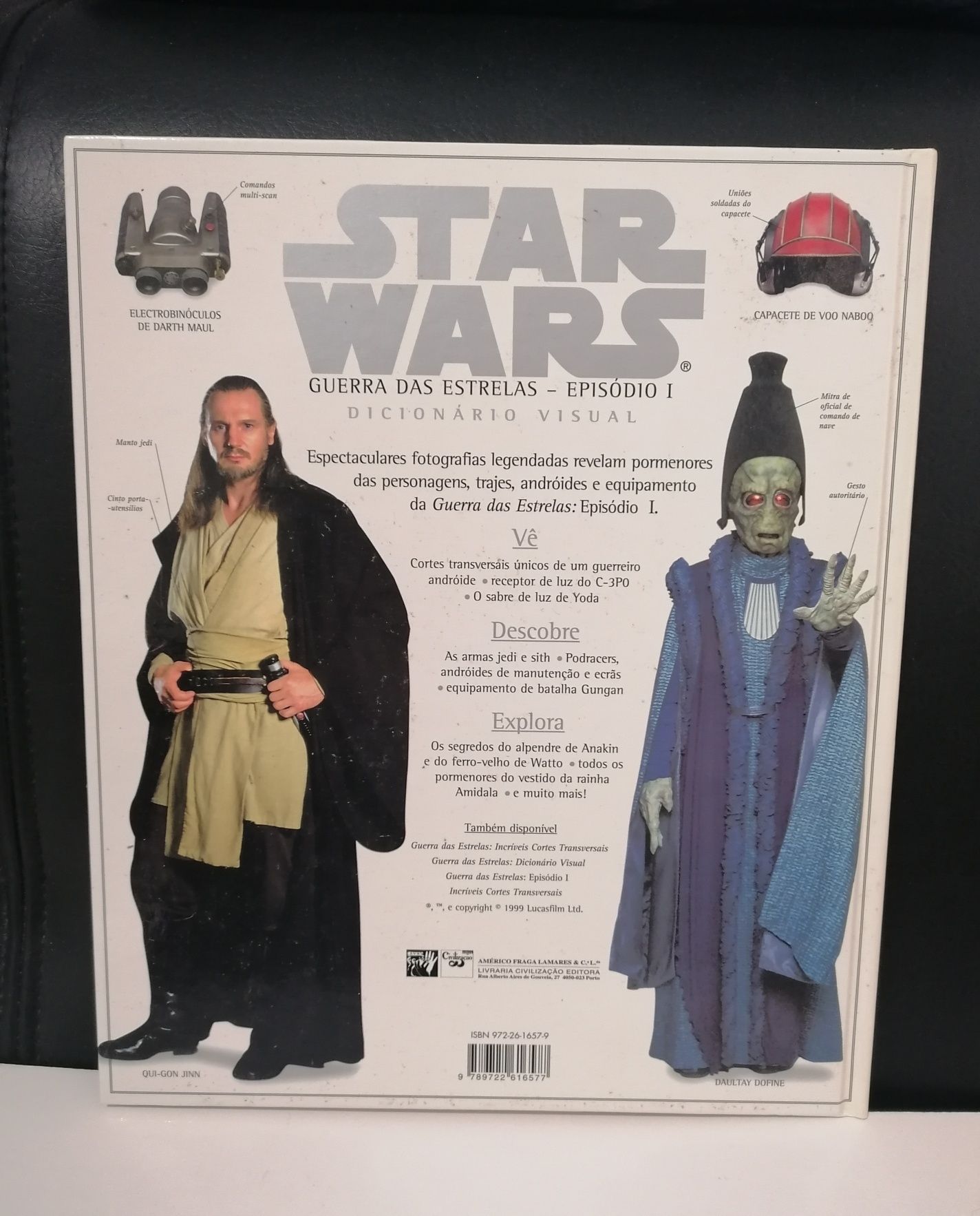 Livro Dicionário visual da Star Wars Guerra das Estrelas Episódio I