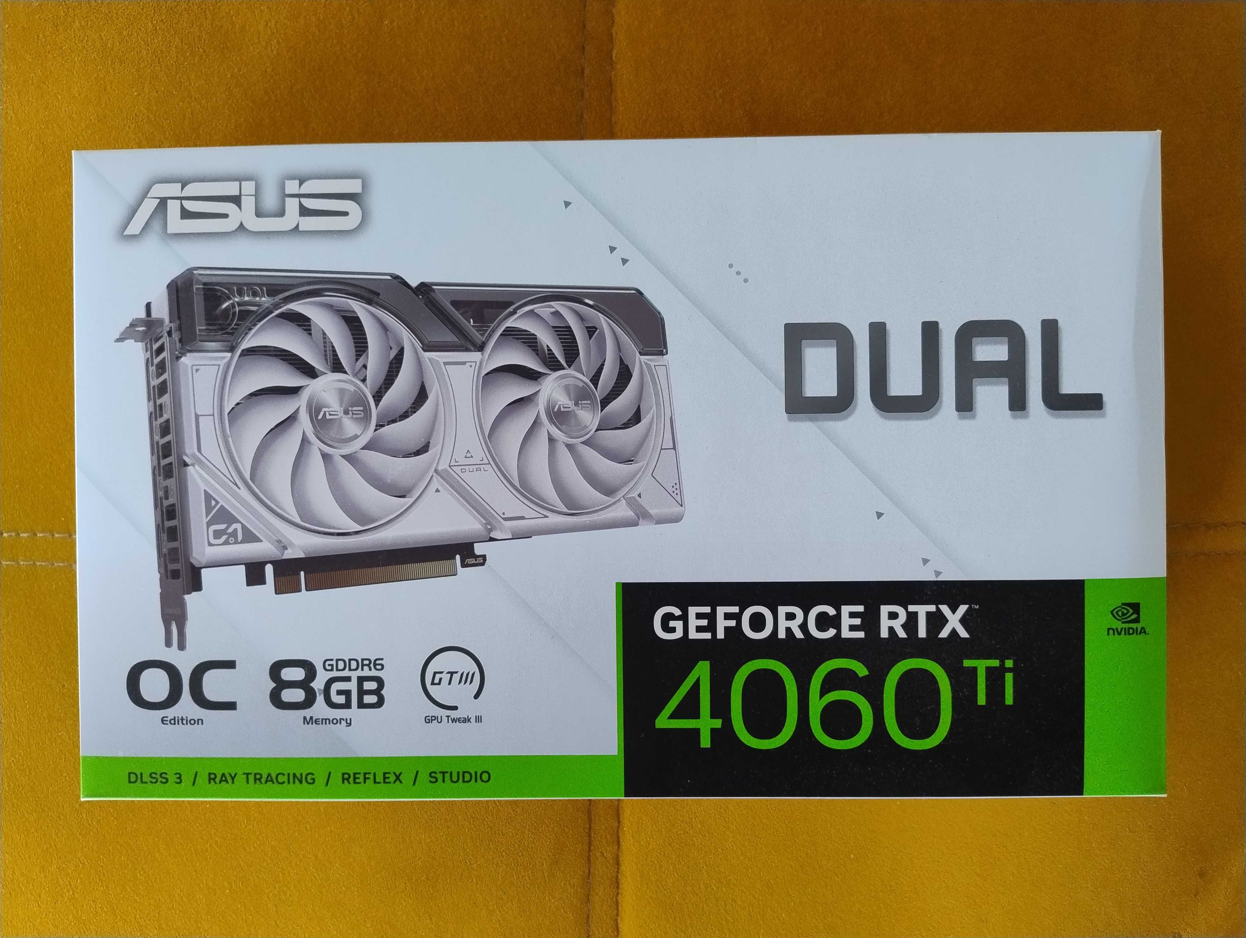 ASUS GeForce RTX 4060Ti DUAL OC 8GB GDDR6 sprawna 100% GWARANCJA!!!
