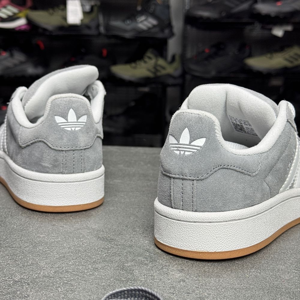 Сірі шкіряні кросівки Adidas Campus HQ6507 ОРИГІНАЛ 100% 38 р