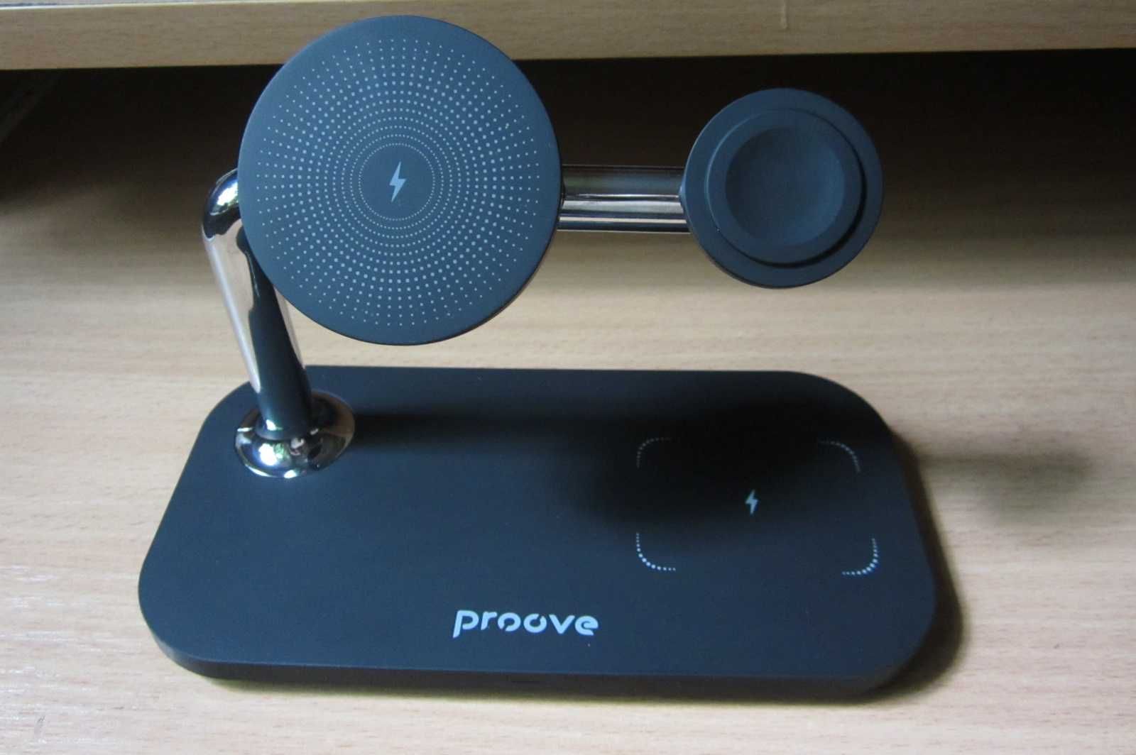 Беспроводное зарядное устройство Proove Magnetic Field 3 in 1 (black)